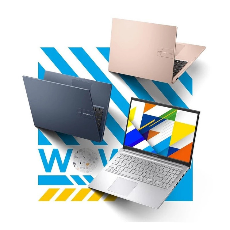 محصول نمونه تستی لپتاپ 15.6 اینچی ایسوس Vivobook 15 X1504VA، پردازنده نسل 13 اینتل مدل Core i3 1315U، با نمایشگر Full HD مات، حافظه رم 8 گیگابایت DDR4 و حافظه داخلی SSD با ظرفیت 512 گیگابایت، وبکم HD با درپوش لنز
