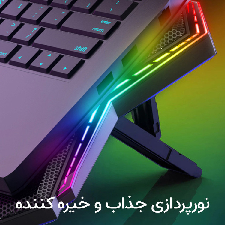 محصول نمونه تستی پایه خنک کننده لپ تاپ کول کلد مدل K40